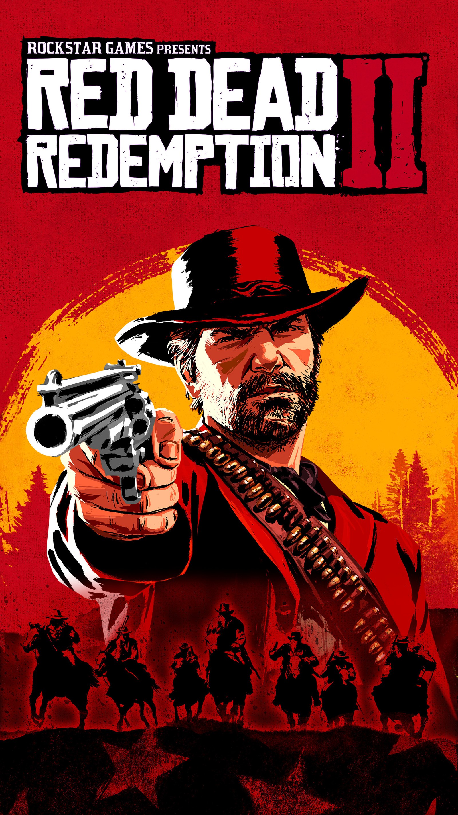 Un gros plan d'une affiche d'un homme tenant une arme (mort, jeu, rouge, rédemption, rockstar)