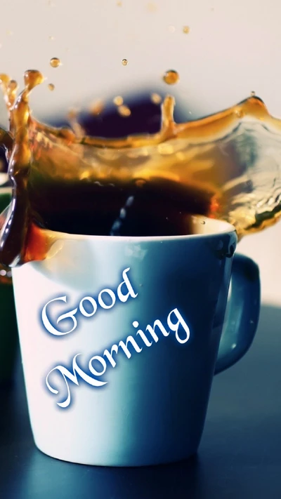 kaffee, kaffeetasse, für dich, gut, guten morgen