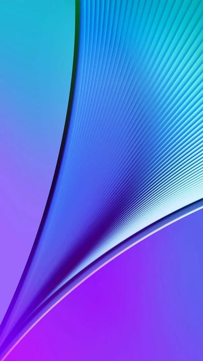 Vibrant Abstract Waves in Blue and Purple Gradient