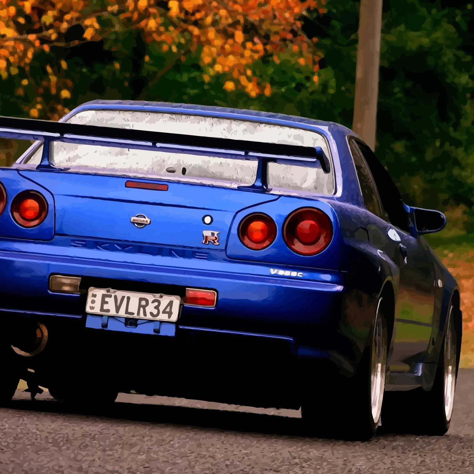 Lade r34, skyline Hintergrund herunter