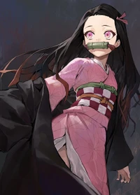 demon slayer, kimetsu no yaiba, nezuko, papel de parede