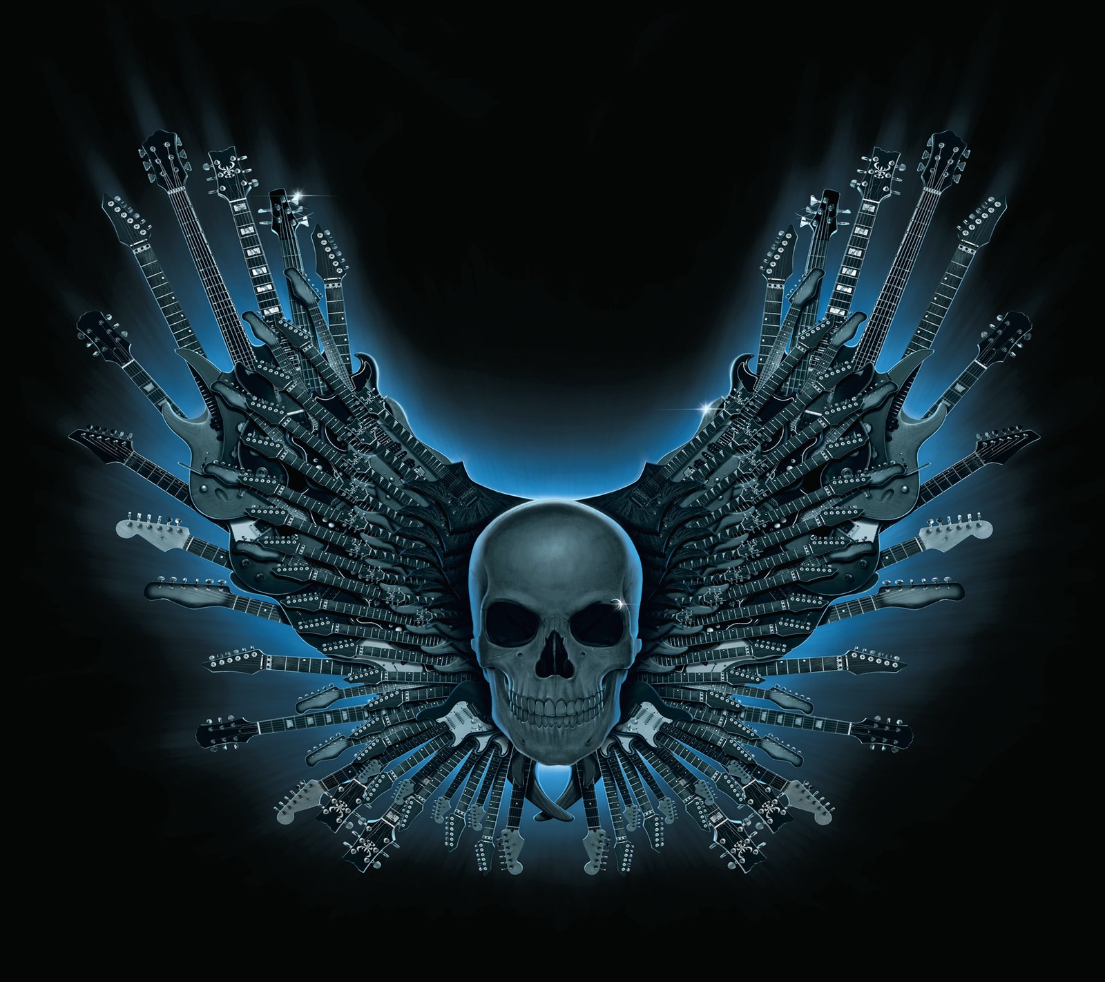 rocking, skull Download Wallpaper