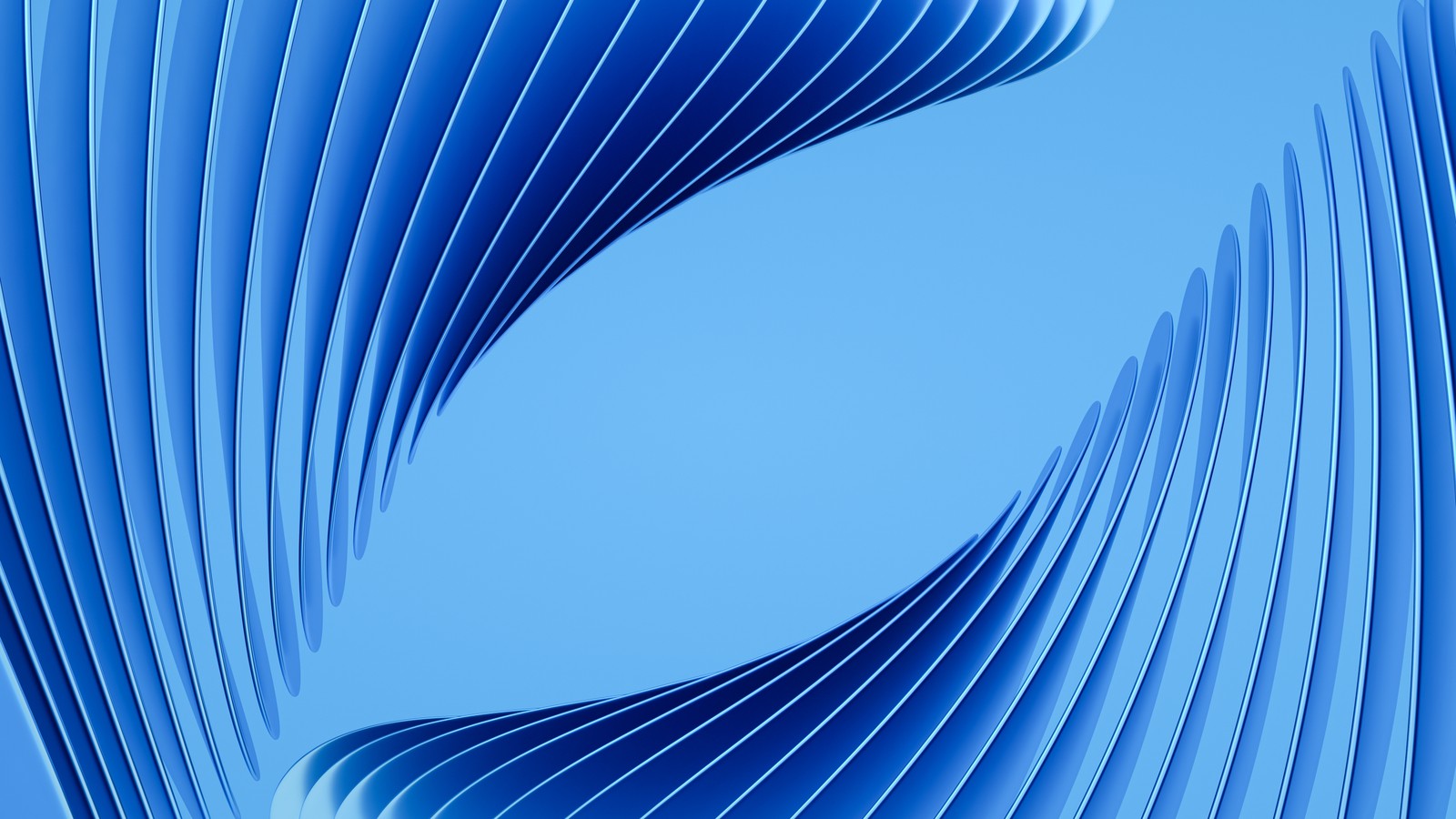 A close up of a curved blue background with a blue sky (blue background, 3d background, abstract background, 5k, abstract)