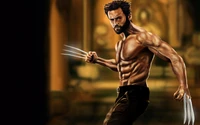 wolverine, superhéroe, músculo, culturista, humano