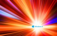 Dynamic Burst of Light Featuring Windows 8