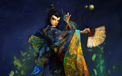 illustration, painting, geisha, photograph, dance