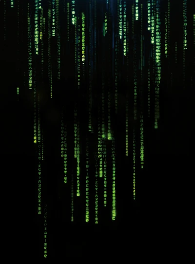 Falling Matrix Code in Dark Background - A 4K Tribute to The Matrix Resurrections