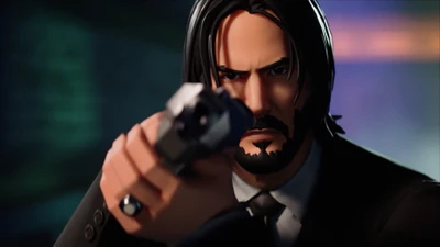 fortnite, fortnite battle royale, videojuego, john wick