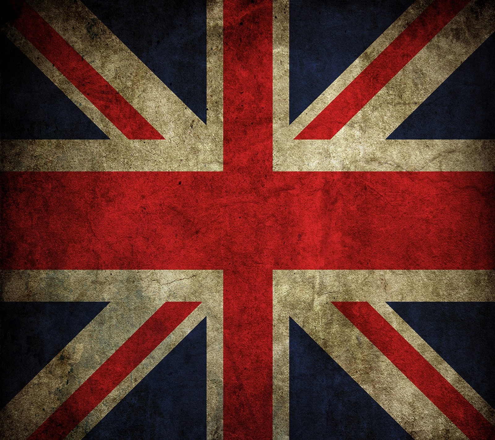 A grungy british flag with a faded background (england, flag, vintage)