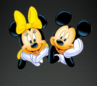 dibujos animados, mickey, minnie mouse