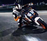 biker, junge, hd, ktm, rennen