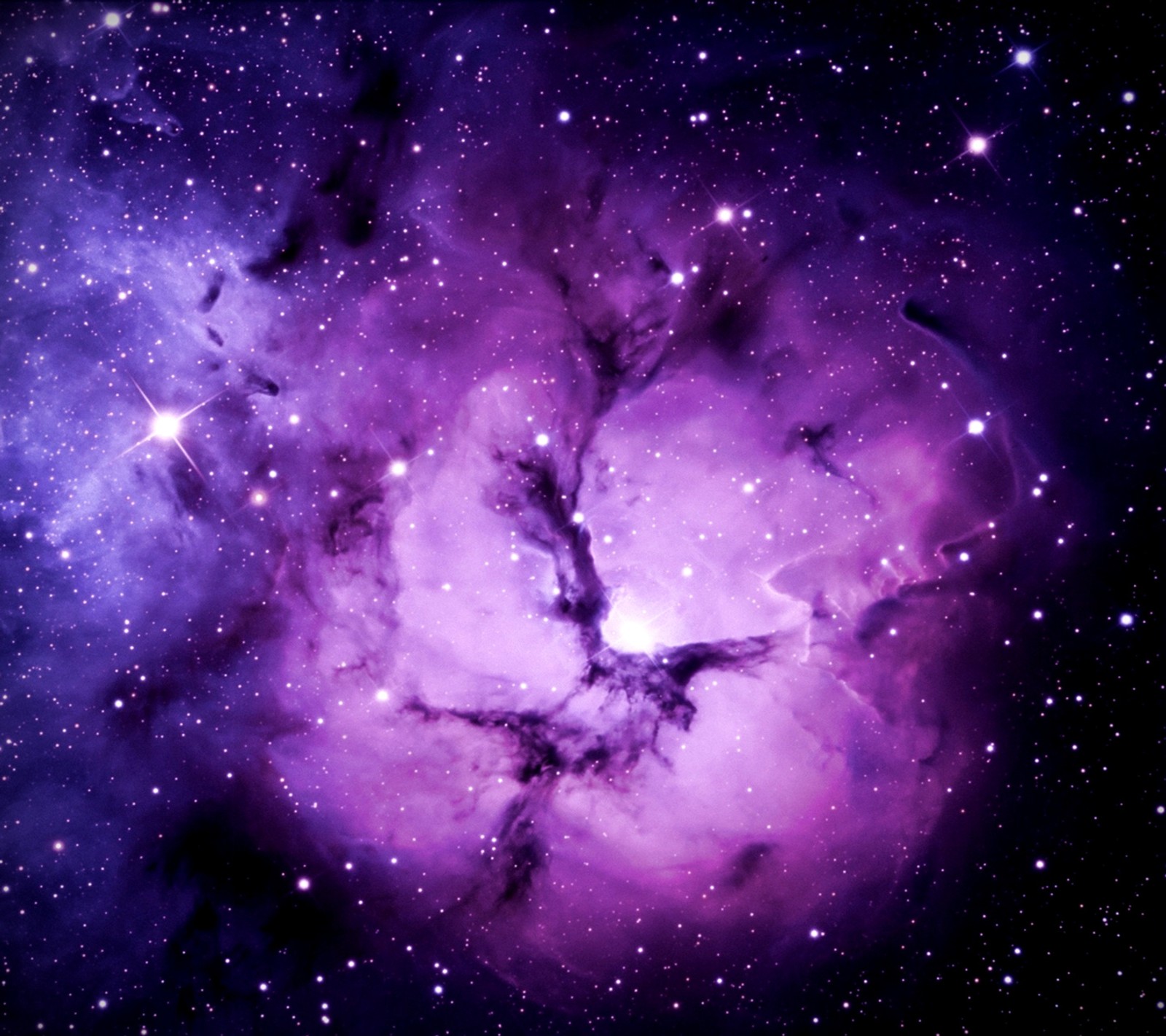 Baixar papel de parede galáxia, roxo, espaço, estrelas