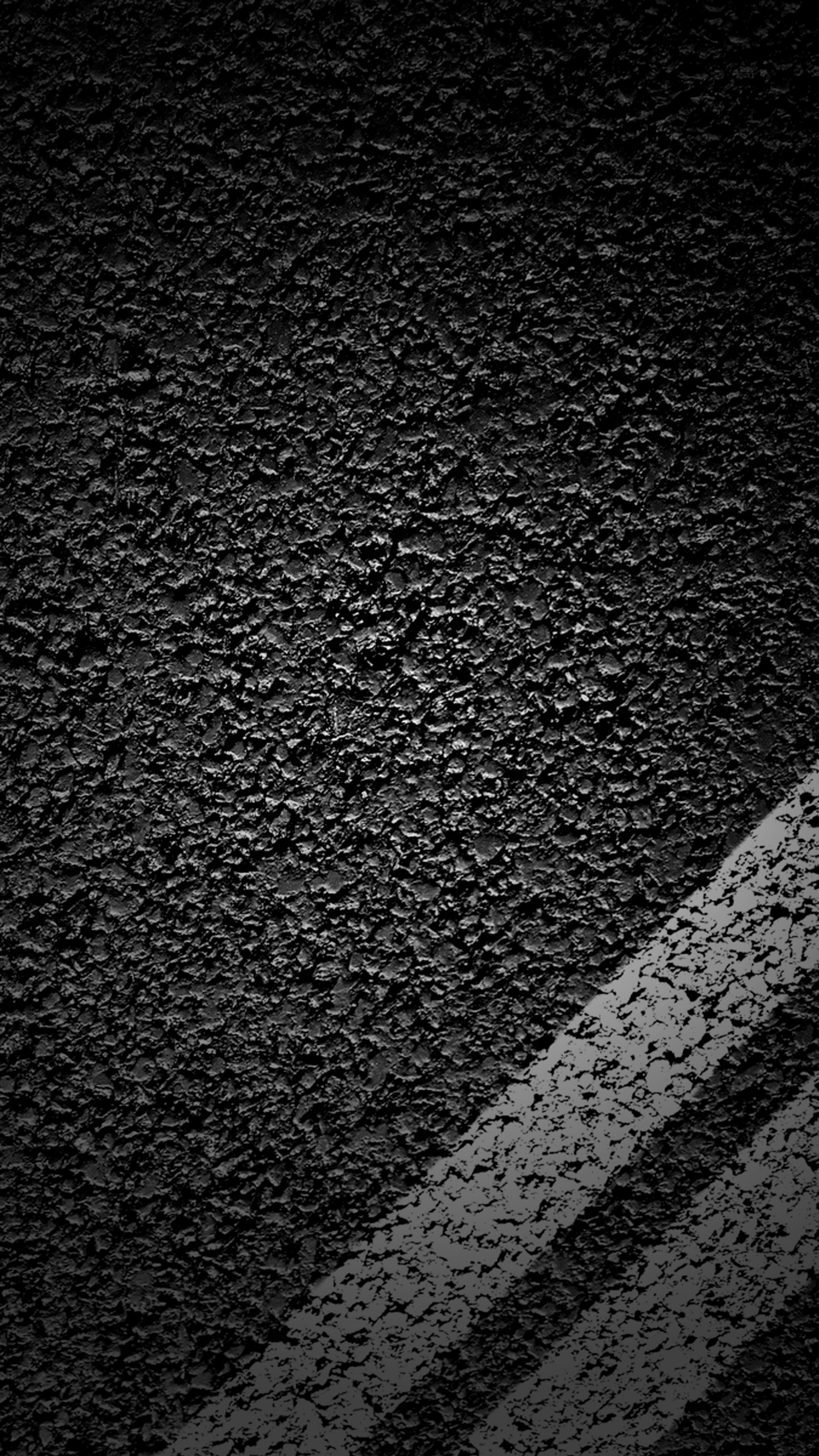 A close up of a black asphalt road with a white line (abstract, asphalt, black, dark, hd)