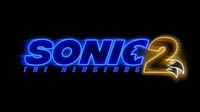 Logo de Sonic el Erizo 2 sobre fondo negro - Fondo de pantalla 5K