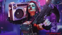 Cyberpunk-Soldat: Die futuristische Kante annehmen