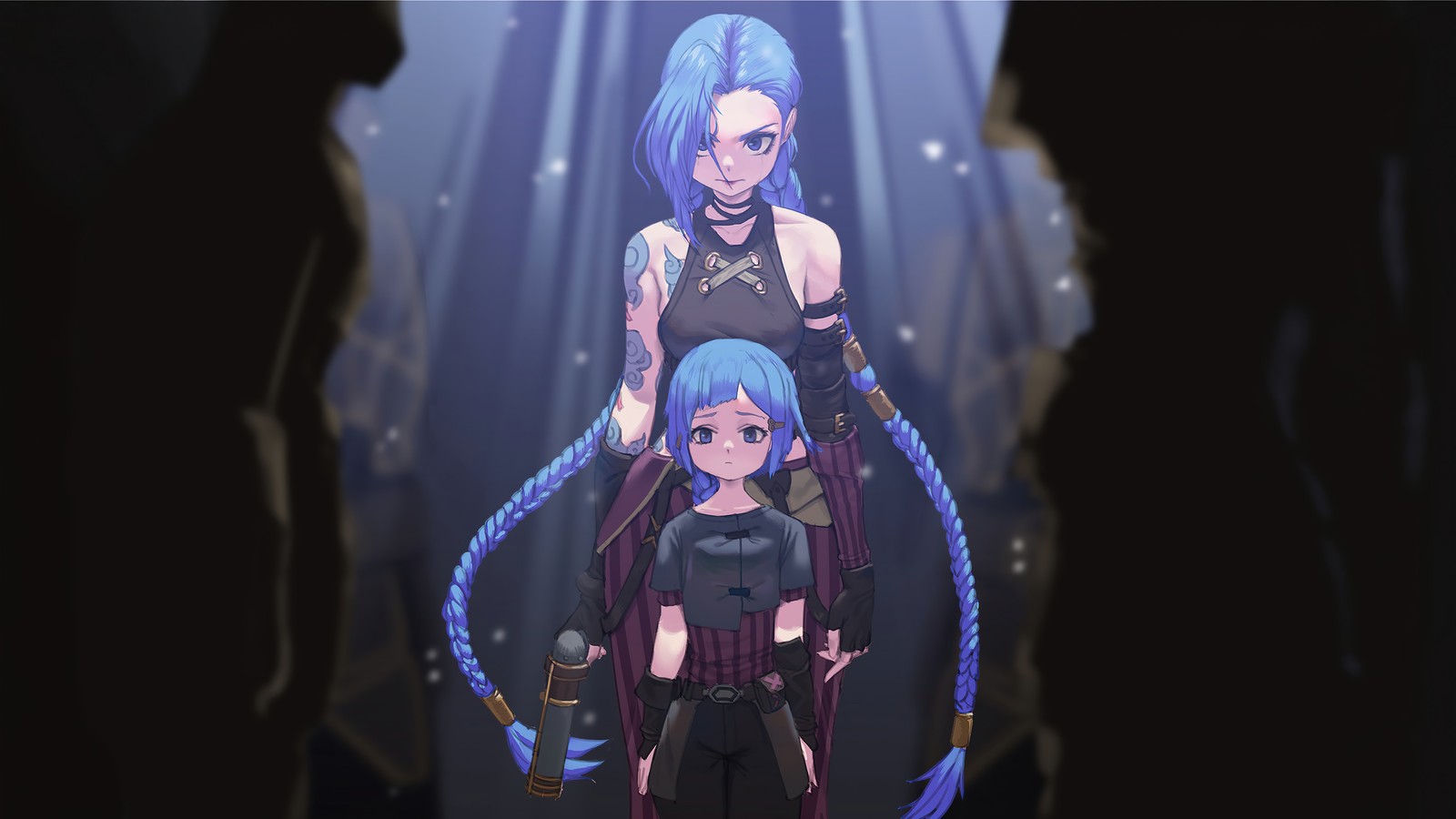 jinx, arcane series, tv series, arcane, lol wallpaper