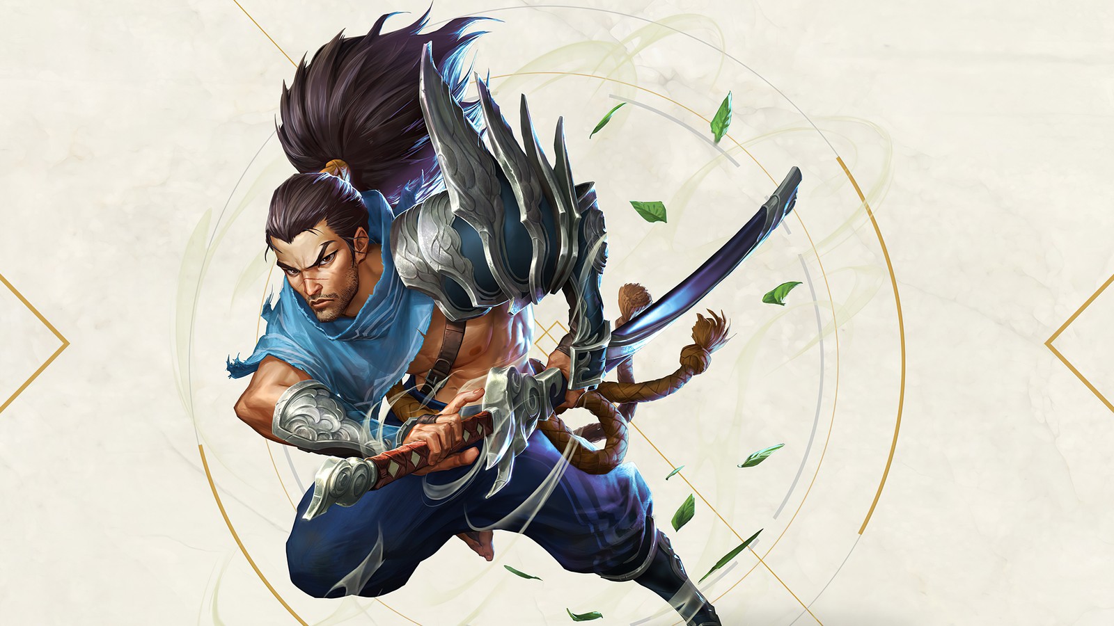 Скачать обои yasuo, league of legends, lol, видеоигра