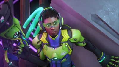 Lucio in Neon-Ausrüstung aus Overwatch 2