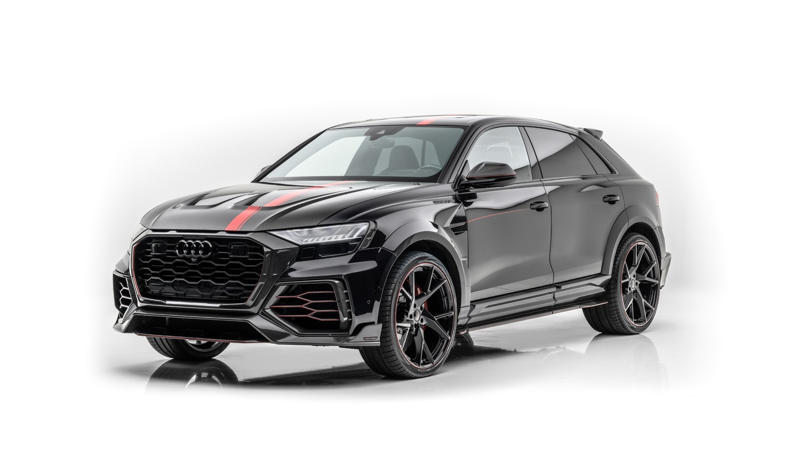 Скачать обои ауди рс q8, audi rs q8, мансори, mansory, белый фон