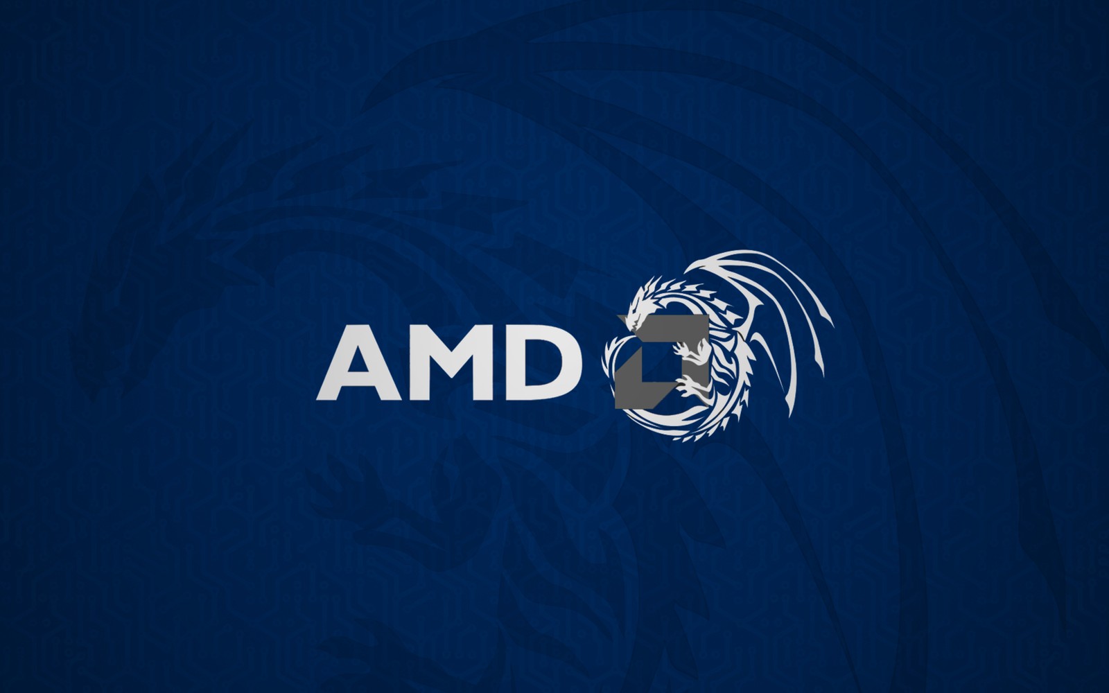 Amd-logo auf blauem hintergrund (advanced micro devices, logo, marke, graphiken, elektrisches blau)