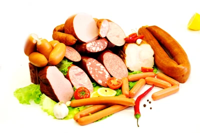 schinken, wurst, essen, fleisch, gemüse