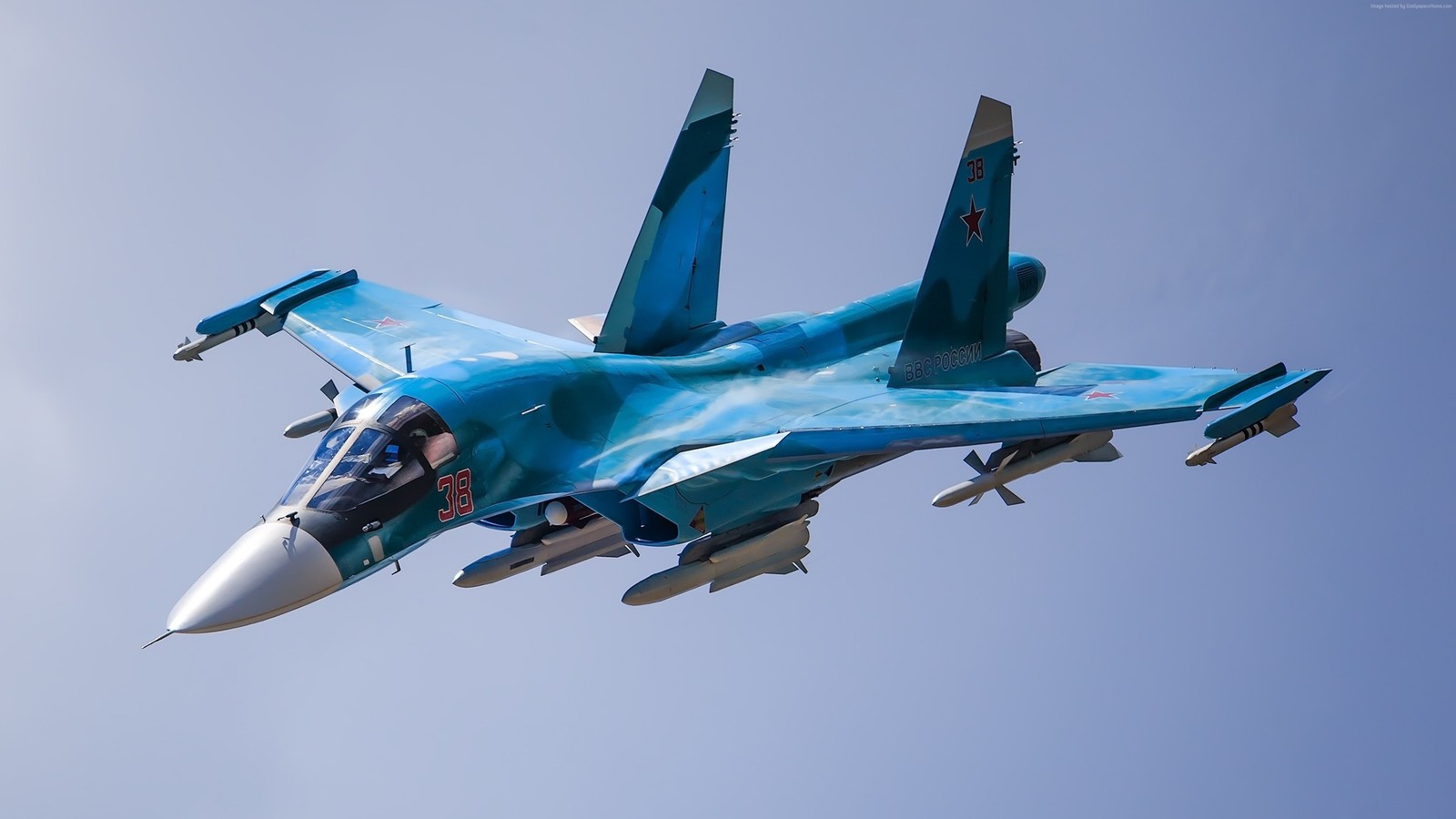 Скачать обои сухой су 34, sukhoi su 34, российские военно воздушные силы, сухой, военный самолёт