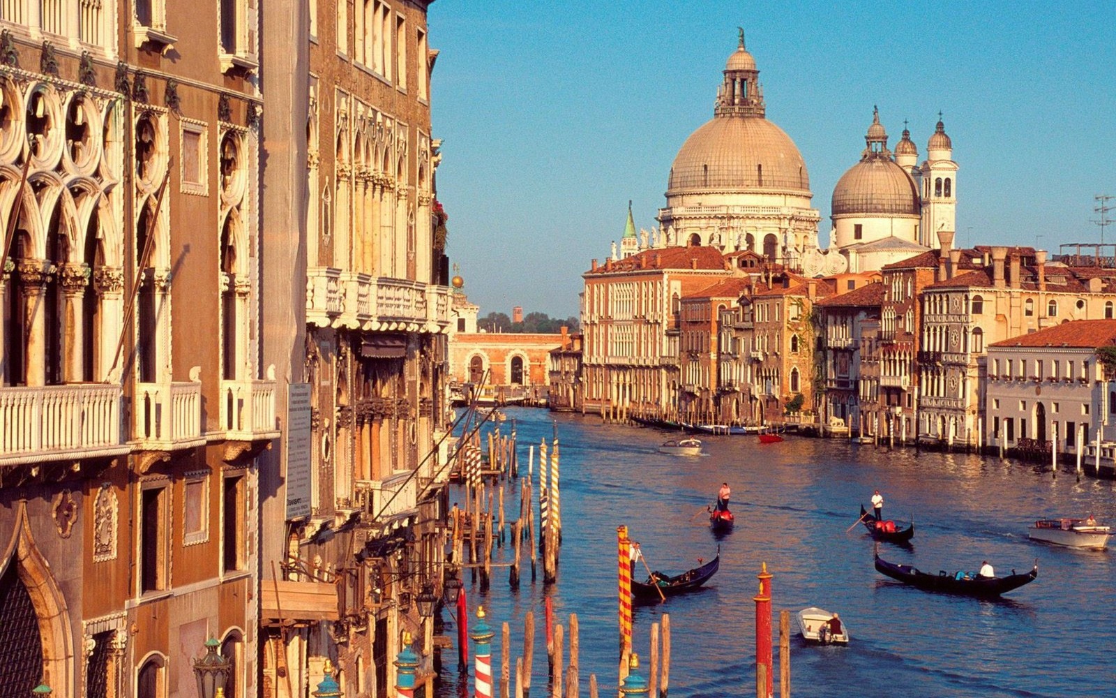 grand canal, canal, gondola, waterway, landmark wallpaper