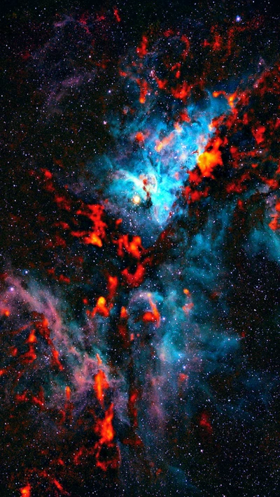 caos, colores, galaxia, cielo