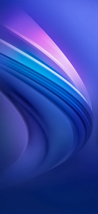 Abstract Blue Galaxy Waves