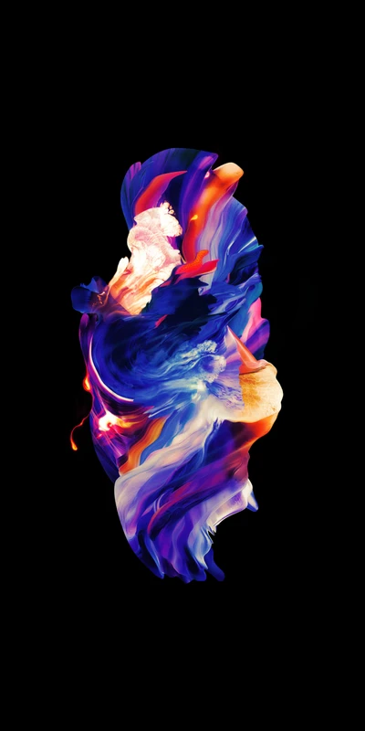 Vibrant Abstract Swirl: A Fusion of Colors and Light