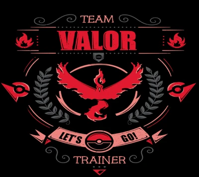 Team Valor: Let's Go Trainer - Pokémon GO Screenlock Design