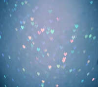 Colorful Heart Bokeh Over Belgrade