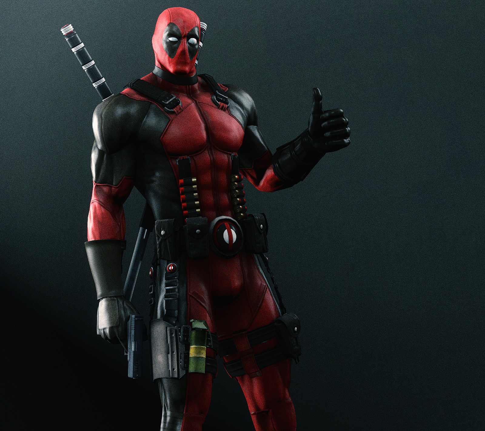 deadpool, thumbs, ups Download Wallpaper