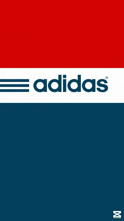 Logo Adidas avec schéma de couleurs national