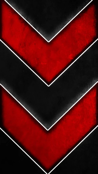 Bold Abstract Arrows in Red and Black