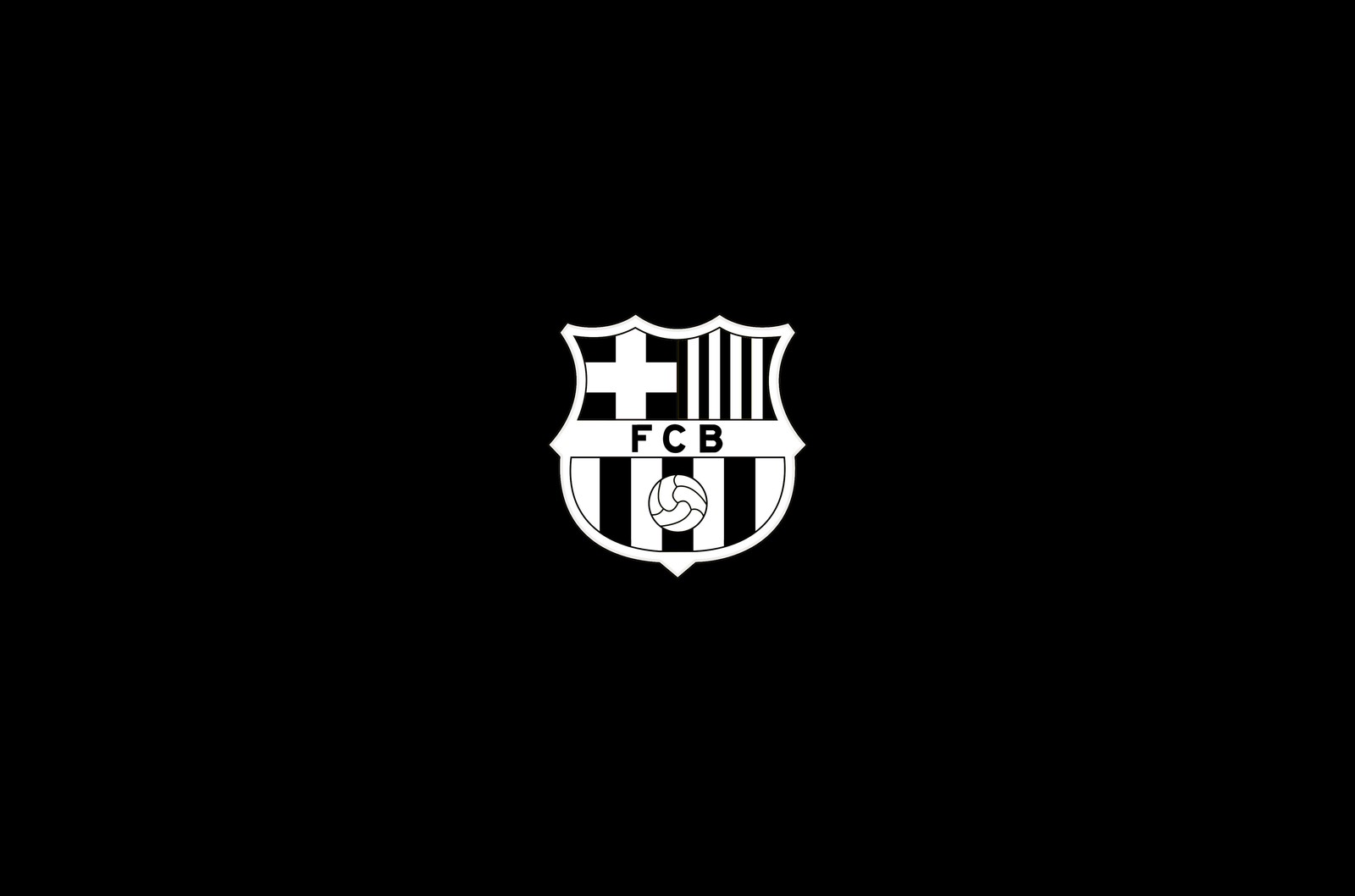 A close up of a soccer logo on a black background (barca, club, emblem, fc barcelona, football)