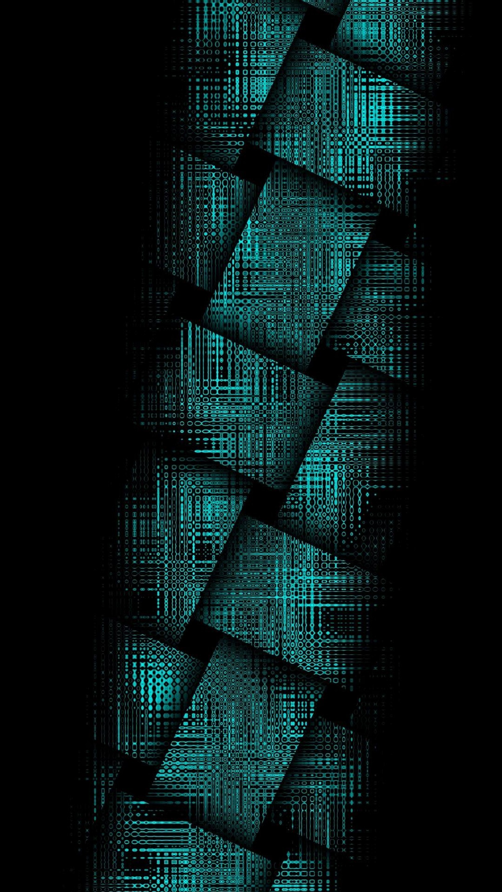 Gros plan d'une cravate verte sur un fond noir (abstrait, noir, bleu, weaving blue)