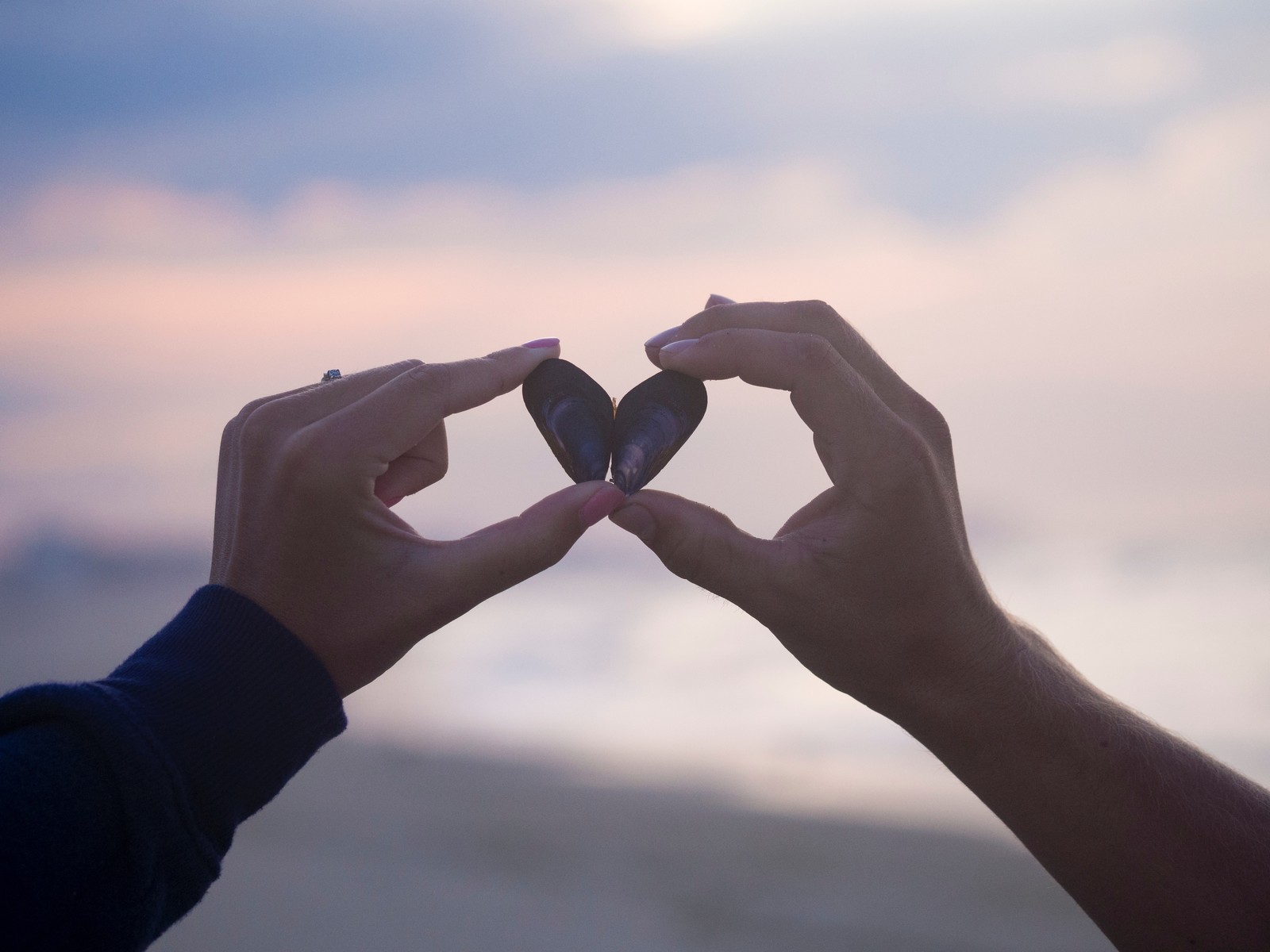 hand, finger, love, cloud, gesture wallpaper