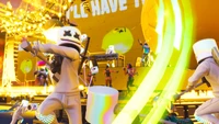 Experiencia épica del concierto de Marshmello en Fortnite