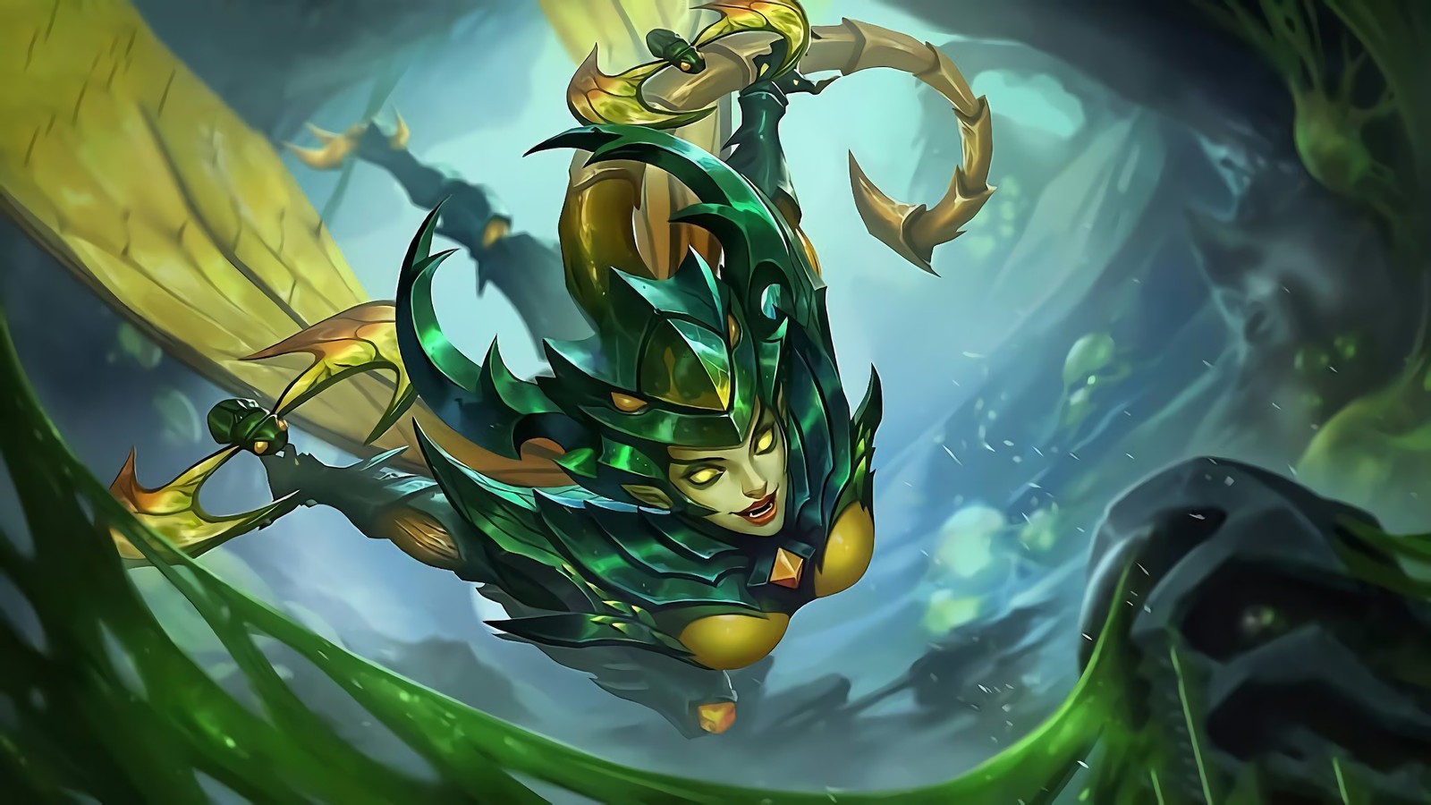 Baixar papel de parede karrie, bladed mantis, mobile legends, ml, mlbb