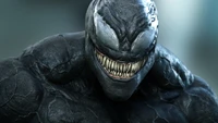 Retrato dinámico de Venom: una representación digital magistral de la agresión en el universo Marvel