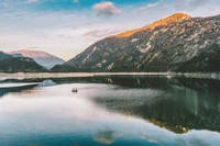 nature, mountain, reflection, lake, water