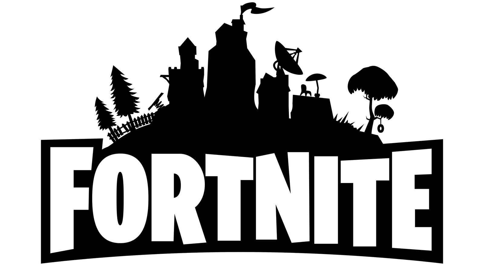 Логотип forte с замком и птицей сверху (фортнайт, fortnite, playstation 4, nintendo switch, android)