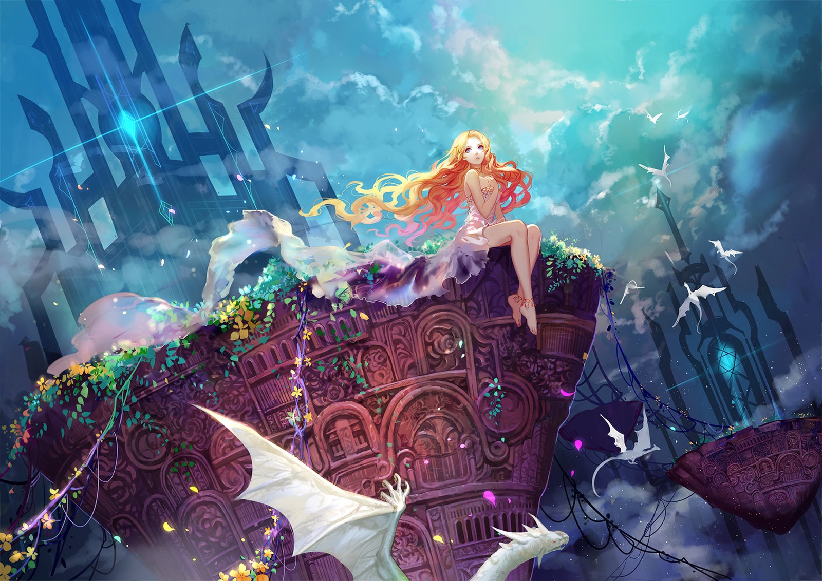 anime, fantastic art, illustration, fantasy, art wallpaper