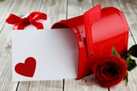 valentines day, heart, red, ribbon, love wallpaper