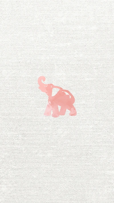 hermoso, coral, elefante, femenino, iphone