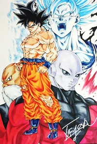 Super Saiyajin Enfrentamiento: Goku vs. Jiren y Aliados