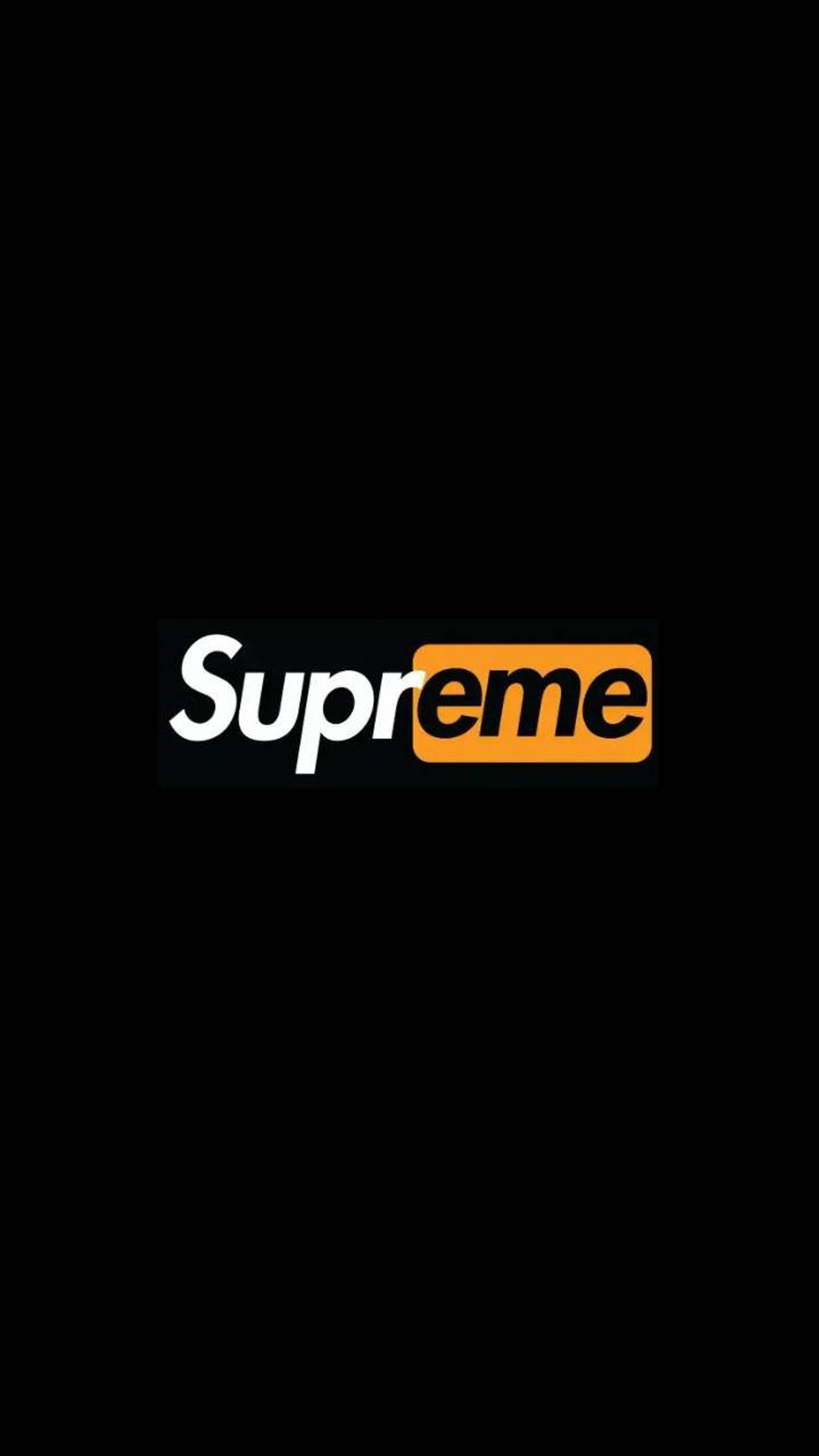 Logotipo de supreme en un fondo negro (supreme, negro, logotipo)