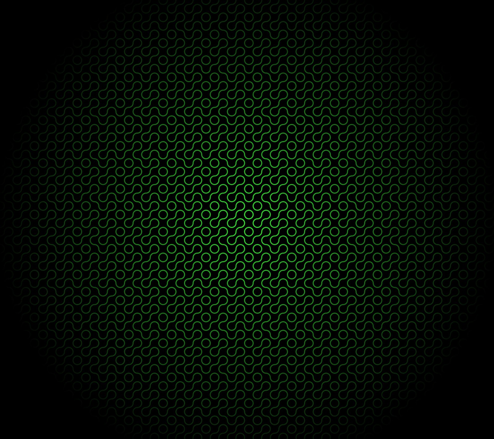 A green background with a pattern of circles (abstract, black, green, minimal, pattern)