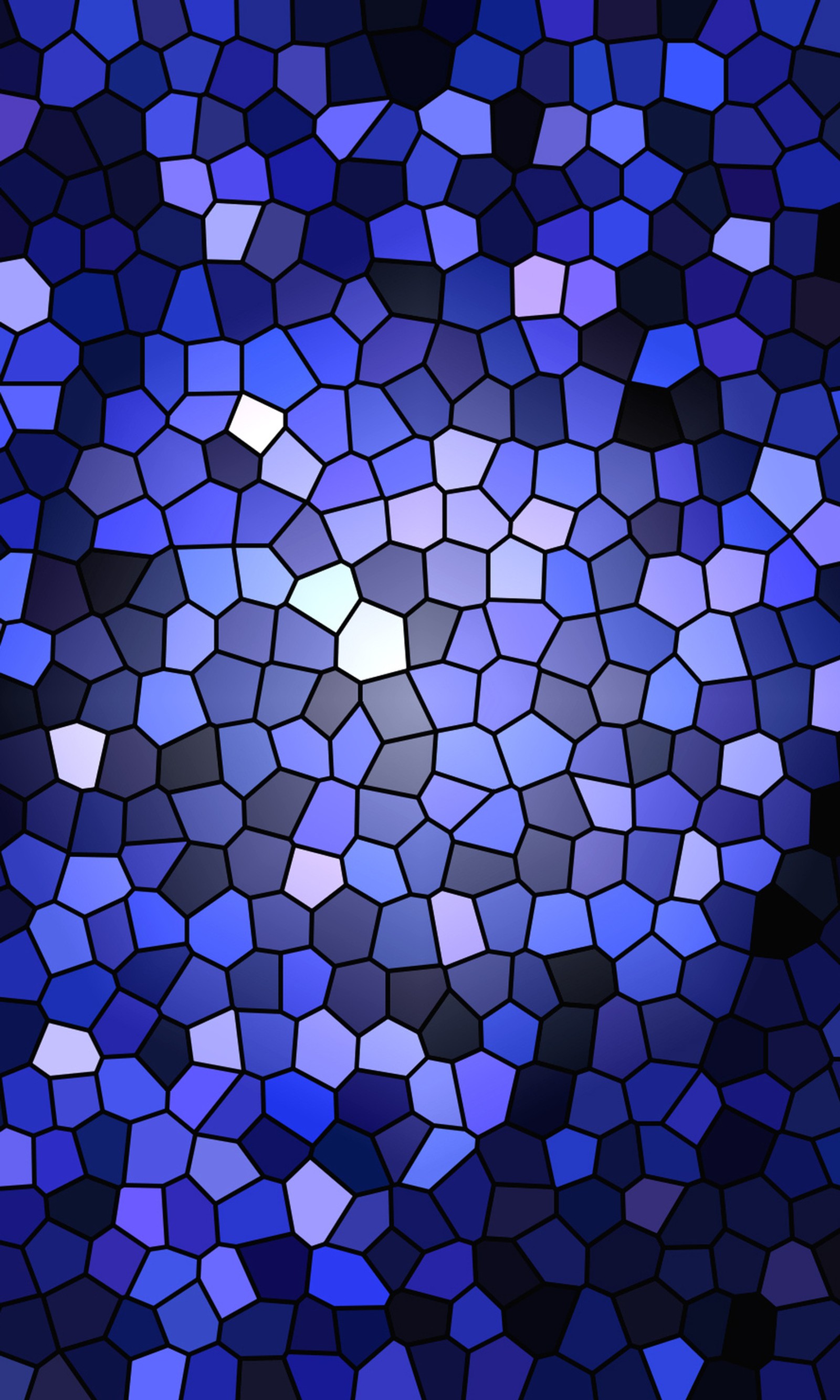 A close up of a blue mosaic background with a black background (art, best wallpaper, blue, design, druffix)